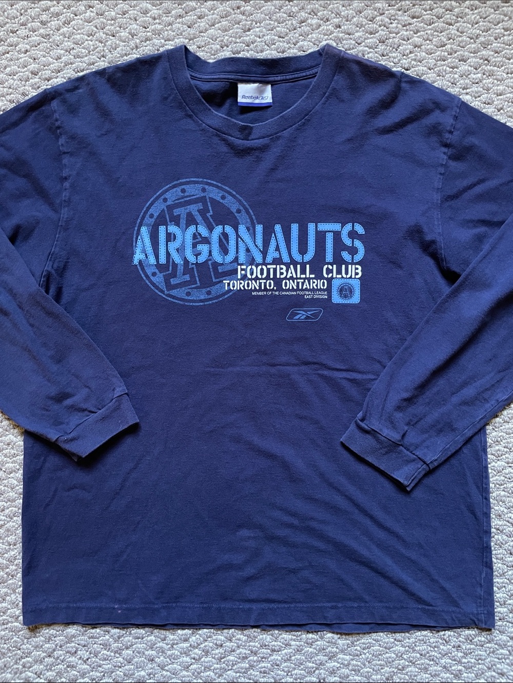Y2K Reebok Toronto Argonauts cfl long sleeve shirt